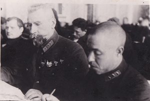 Я.Ф.Фабрициус на заседании съезда ВКПб. 1929 год.