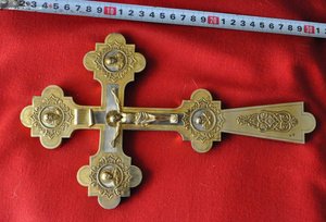 Крест НАПРЕСТОЛЬНЫЙ Серебро 84 проба ВС  264 гр БОЛЬШОЙ