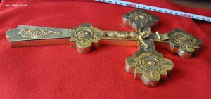 Крест НАПРЕСТОЛЬНЫЙ Серебро 84 проба ВС  264 гр БОЛЬШОЙ