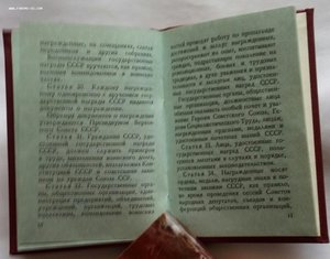 Орден Дружбы Народов с документом.