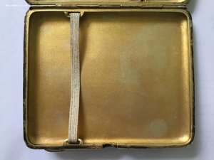 Портсигар «Московский Кремль». Серебро 875 пробы, вес 176г.