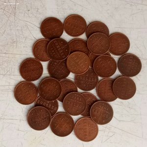 Лот 1/2 копейки 27 штук  1912-1914гг