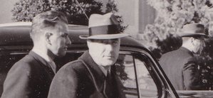 В.Молотов и Громыко у дворца Наций (Женева). Октябрь 1955 г.