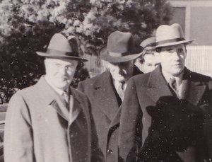 В.Молотов и Громыко у дворца Наций (Женева). Октябрь 1955 г.
