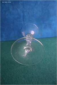 Фужер старинный стекло травление сюжет птицы деревья