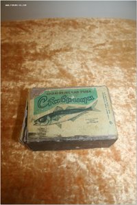 Коробок от спичек Океаническая рыба Ставрида 1974 год