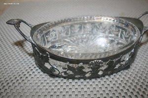 Ваза конфетница Львы Хеннеберг Варшава Henneberg