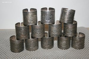 Кольца для салфеток Кольчугино глухарь мельхиор СССР