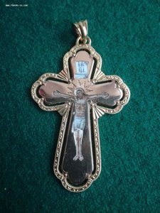 Крест нательный золото 56 проба эмали Царская Россия