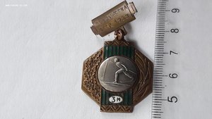 Знак спортивный Первенства БССР 1953