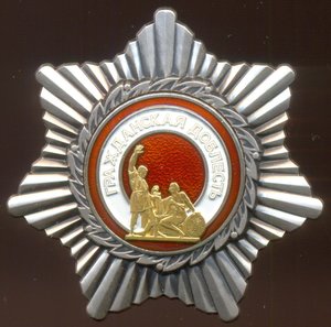 Орден "Гражданская Доблесть" № 206, серебро 925 пробы!