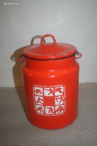 Бидон эмалированный Олимпиада 80 СССР винтаж