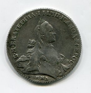 Рубль 1762 ММД.