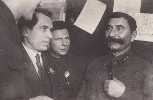 С.М.Будённый за беседой. Москва. 1934 г.