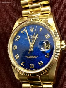 Rolex 36 мм золото 18 карат оригинал.