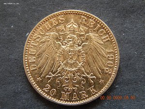 20 марок 1903 г. - А - Пруссия.
