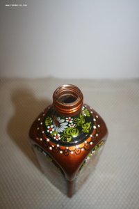 Бутылка стекло роспись хохлома ромашки