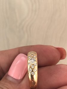 Колечко  в бриллиантах золото 585..недорого