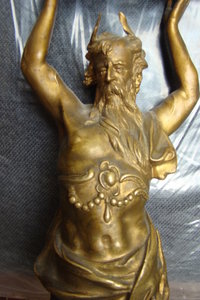 барометр Нептун (Посейдон) бронза