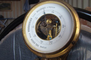 барометр Нептун (Посейдон) бронза