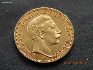 20 марок 1889 г. - А - Пруссия.
