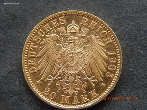 20 марок 1905 г. - D - Бавария.