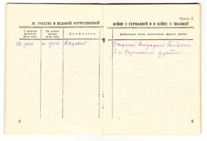 Военные письма из 9 отдельного штрафбата 1-го Украинского ++