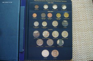 Альбом монеты ФРГ - 5+10 марок и прочее