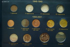Альбом монеты ФРГ - 5+10 марок и прочее