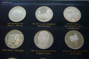 Альбом монеты ФРГ - 5+10 марок и прочее