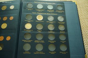 Альбом монеты ФРГ - 5+10 марок и прочее