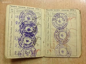 Комсомольский билет РЛКСМ 1925 год