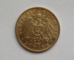 20 марок 1893 г.