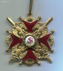 Орден Св. Станислава с мечами 2 степени. Эдуард. Бронза.