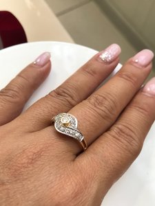 Кольцо золото 585 россыпь бриллиантов..недорого