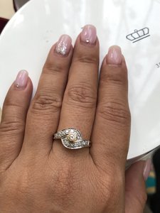 Кольцо золото 585 россыпь бриллиантов..недорого