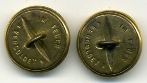 Пуговицы кригсмарине в огневой позолоте. фикс