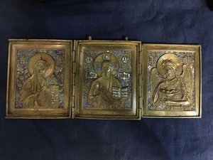 Складень Деисус большой, подписной