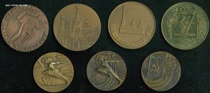 Настольные медали  6 шт.  Тема- Спорт