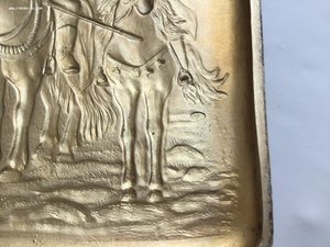 Портсигар «Богатыри», МЮФ, от дважды Героя Советского Союза.