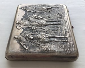 Портсигар «Богатыри», МЮФ, от дважды Героя Советского Союза.