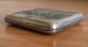 Портсигар «Богатыри», МЮФ, от дважды Героя Советского Союза.