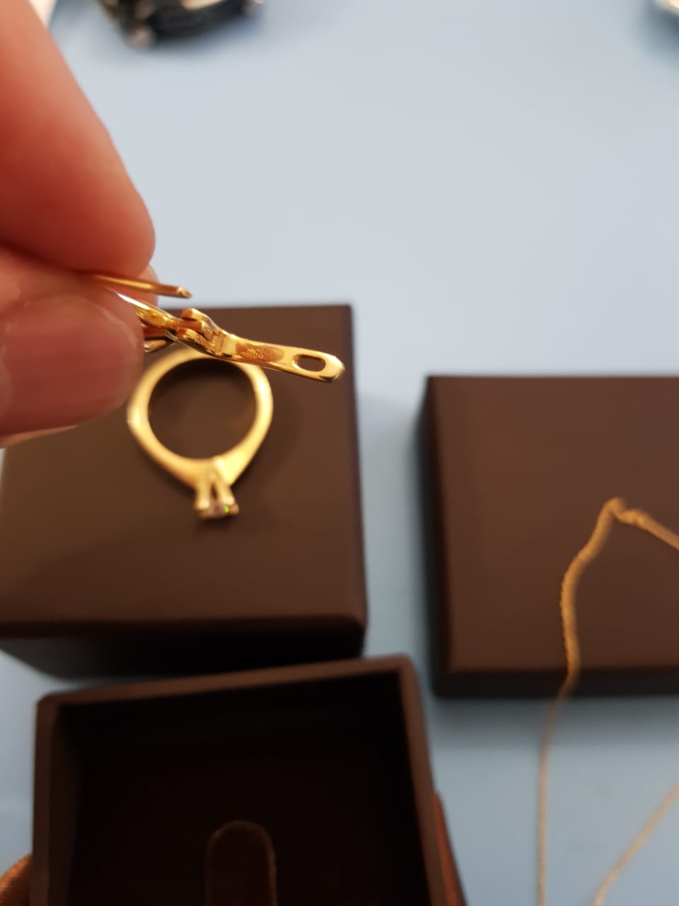 Набор с бриллиантами 1,3 карата, 750