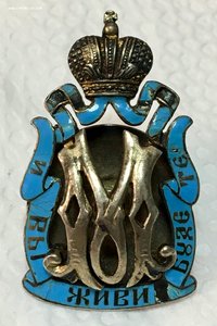 Знак Попечительское общество Марии Федоровны. Серебро 84.