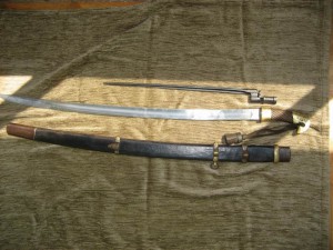 Шашка казацкая 1932г .С темляком и штыком