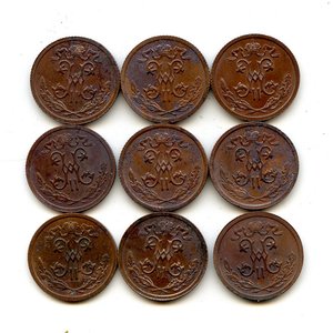 1/2 копейки 1912 года. СПБ. Клад.