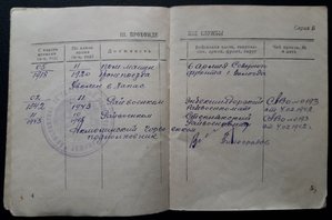 Военный билет на помощника машиниста бронепоезда 1918-1920