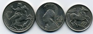 Греция 1973г Подборка из 3 монет.