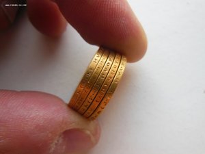 5 золотых монет "10 рублей 1899 г." ФЗ и АГ