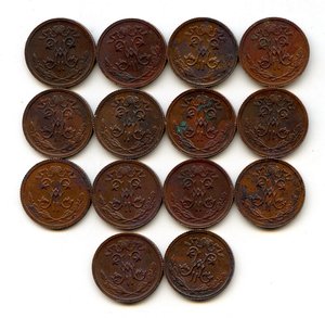 1/2 копейки 1912 года. СПБ. Клад.